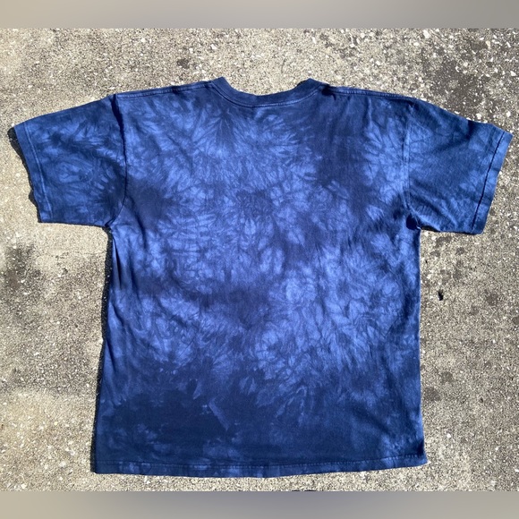 Vintage Tie Dyed Men’s XXL The Mountain Bald Eagle With Lightning Shirt In Navy - Picture 2 of 5